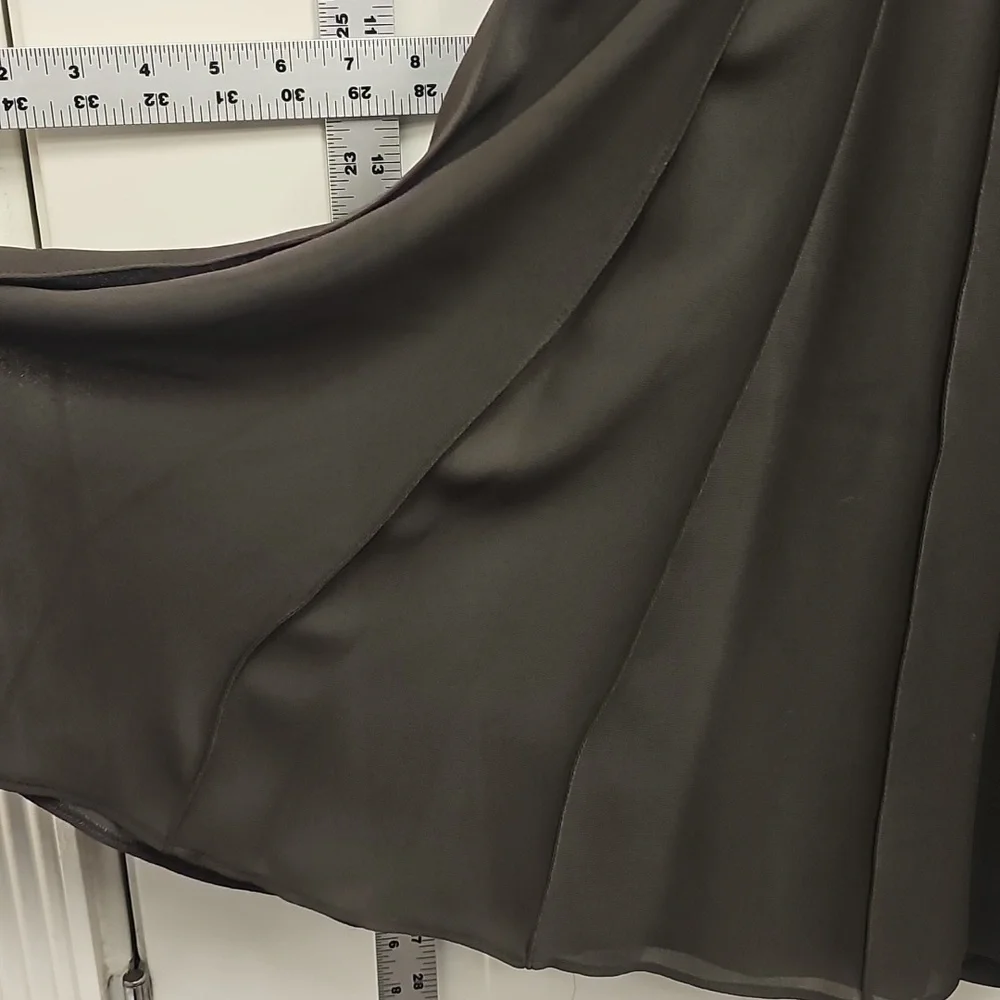 Chocolate, Office, Luxury, Designer, Midi, Women's, Skirt, France, Formal, Chic